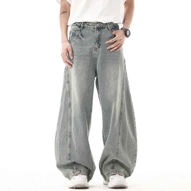 High Quality Casual Staple Wide Leg Denim Jeans