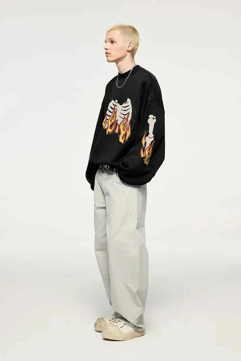 Sweat Flaming Skeleton