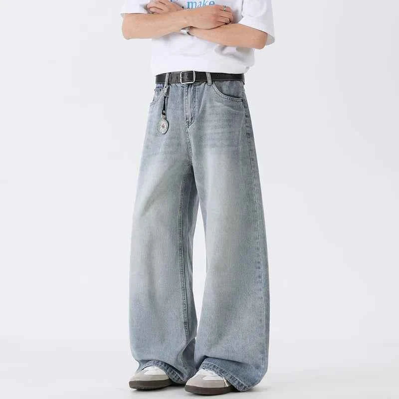 Effortless High Waist Wide Leg Denim Jeans
