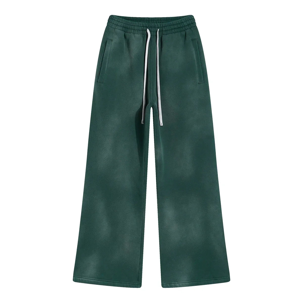 Splashing Ink Spray Dyeing Wash Distressed Wide Joggers
