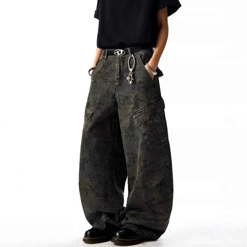 American Style Multi-Pocket Straight Leg Jeans