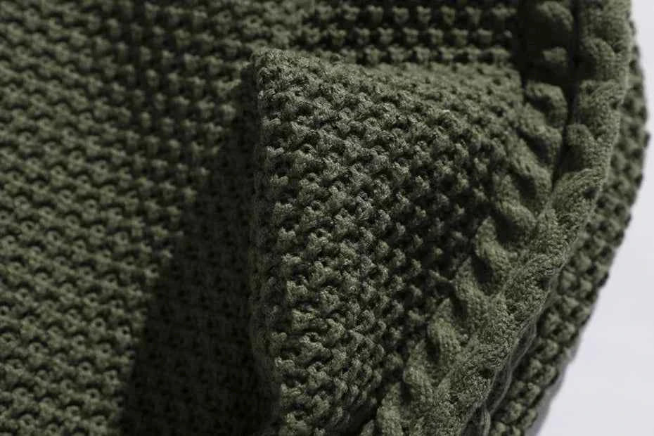 Cozy Solid Vintage Loose Knit Jumper Sweater