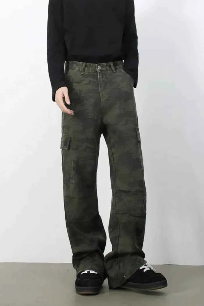 Vintage Cool Camouflage Cargo Jeans