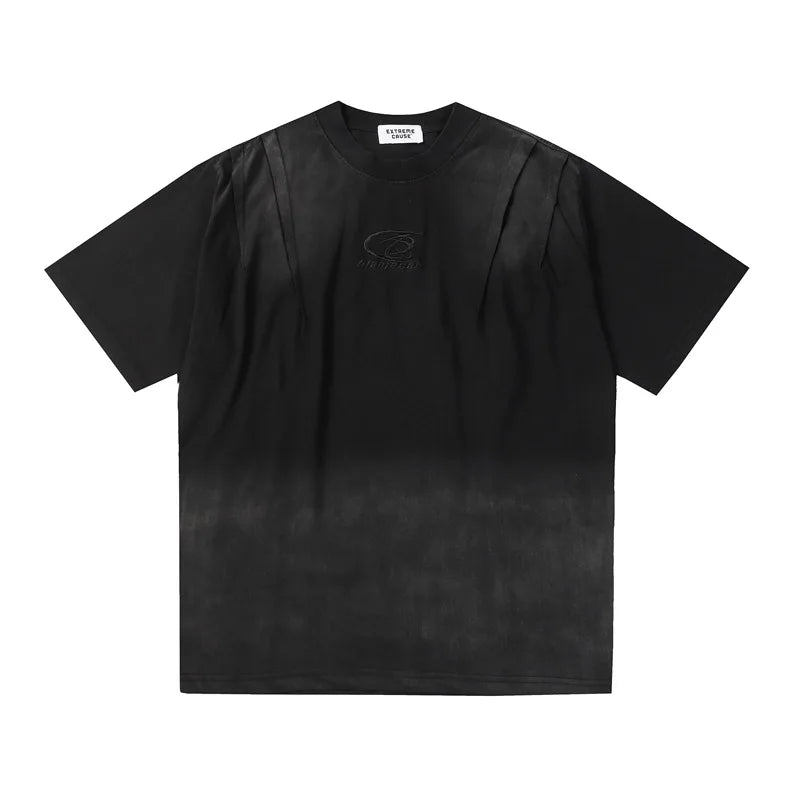 Plain Color Tie Dyed Loose T-Shirt