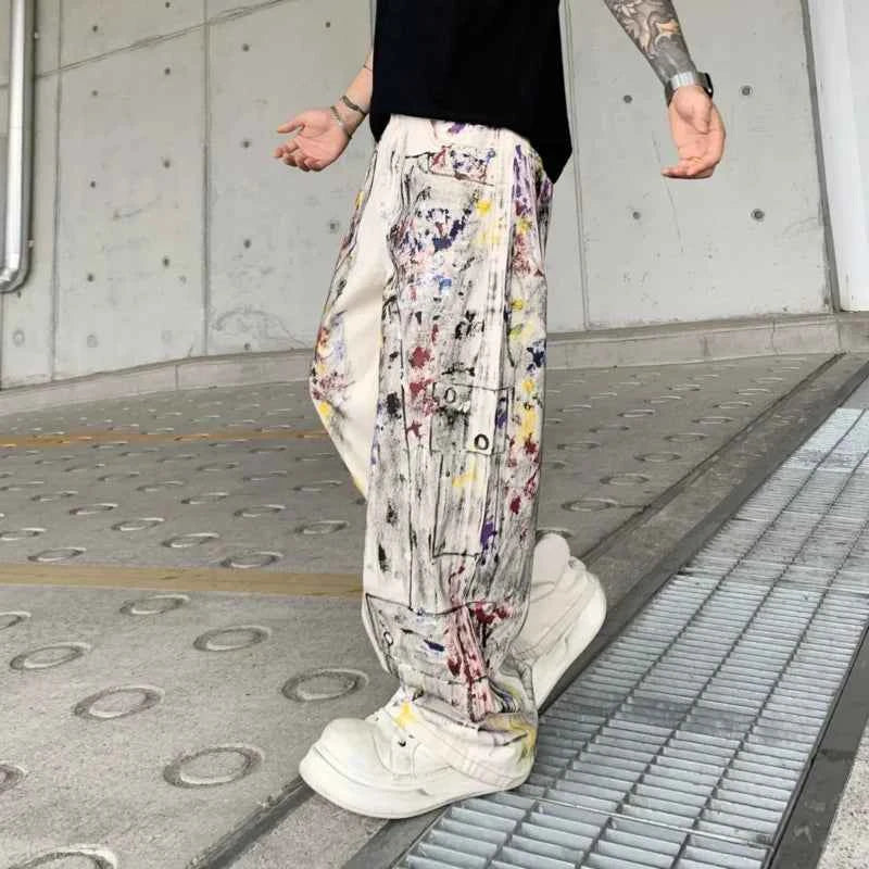 American Style High Street Loose Wide Leg Jeans