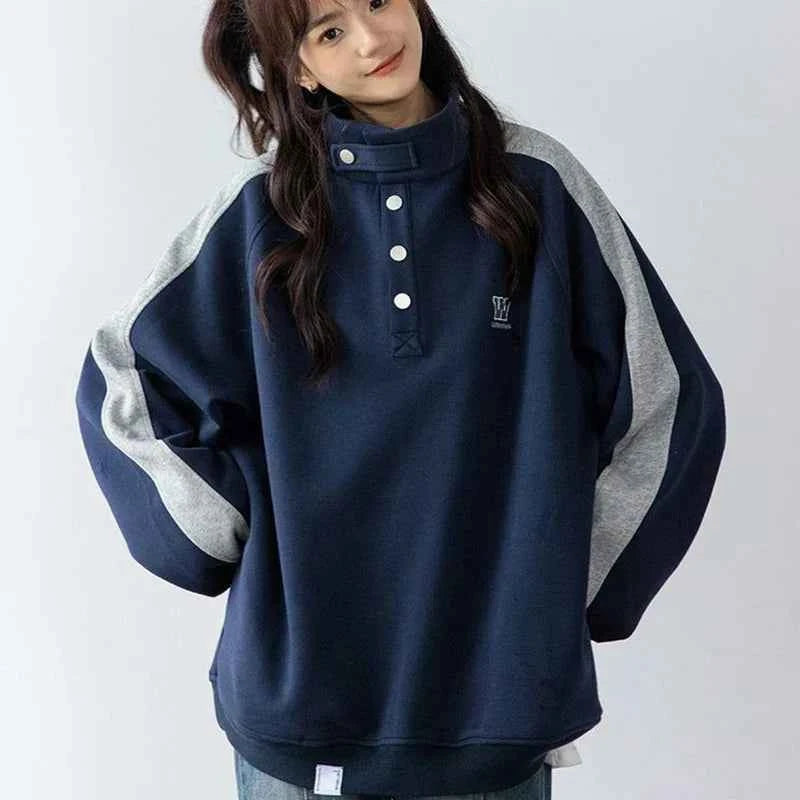 Women Comfort Vintage New American Retro Sweatshirt