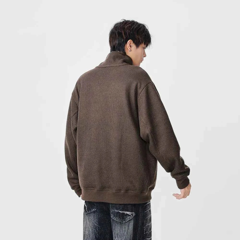 Cozy Ribbed High Neck Knit Turtleneck Sweater