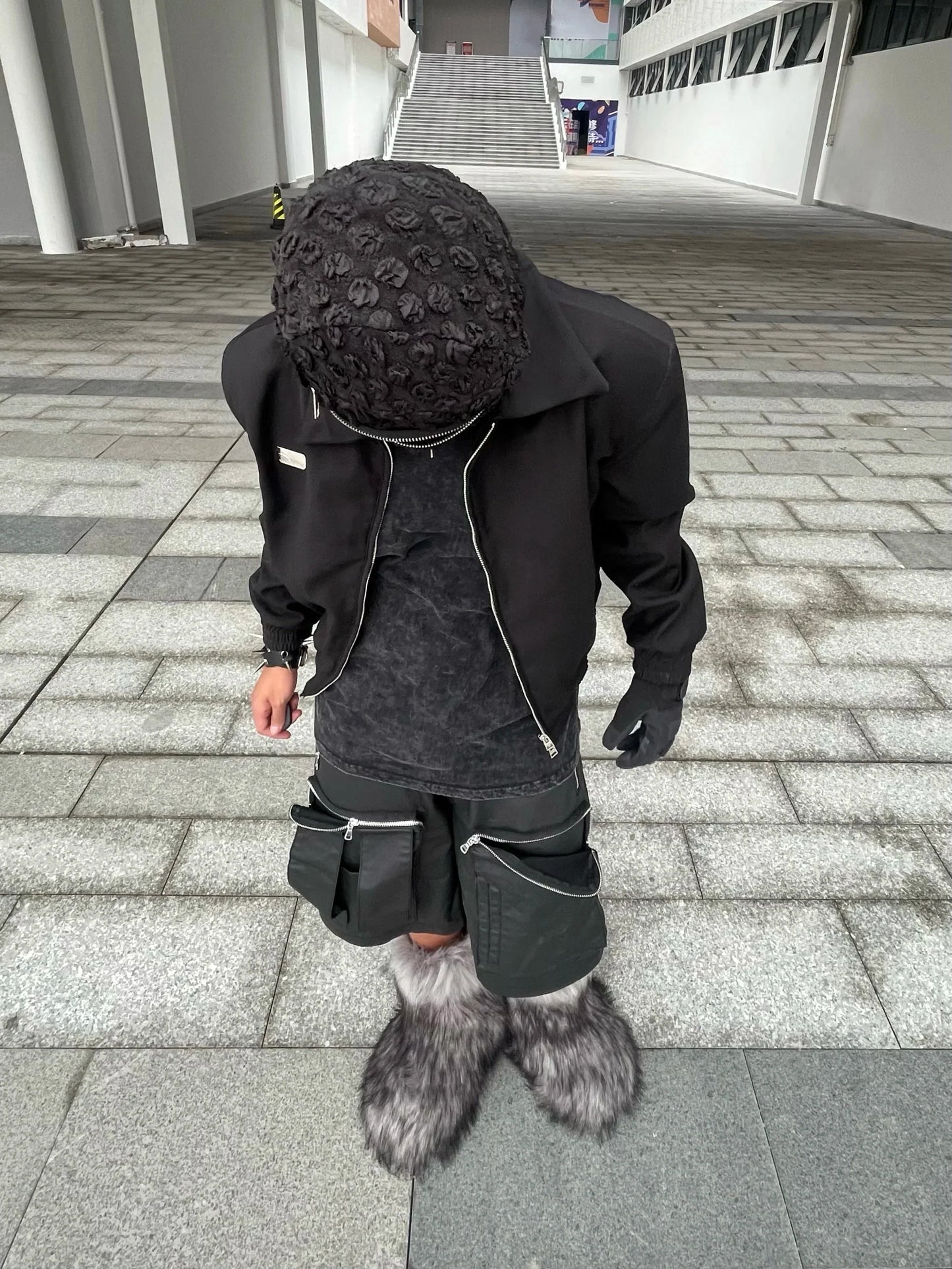 Full Face Mask Zipper Style Monkey Cap