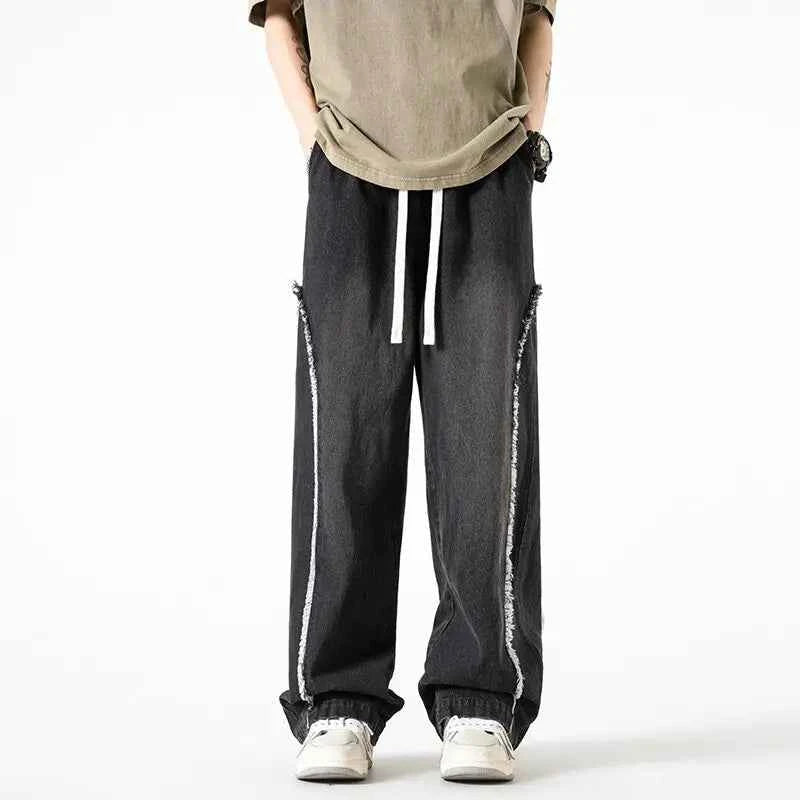 Long-Lasting Distressed High Waist Baggy Jeans