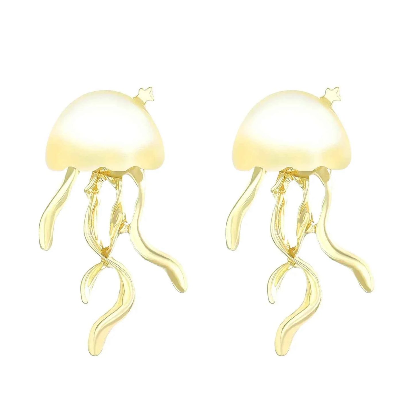 Deep Sea Jellyfish Crystal Earrings