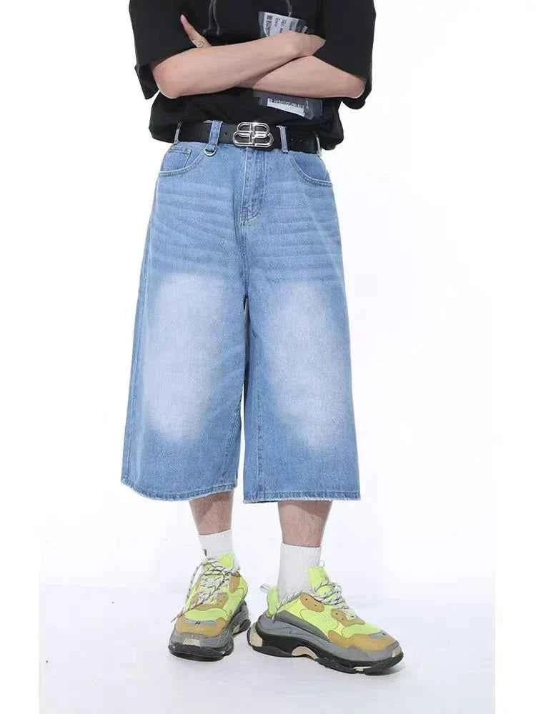 Blue Vintage High Waist Denim Short
