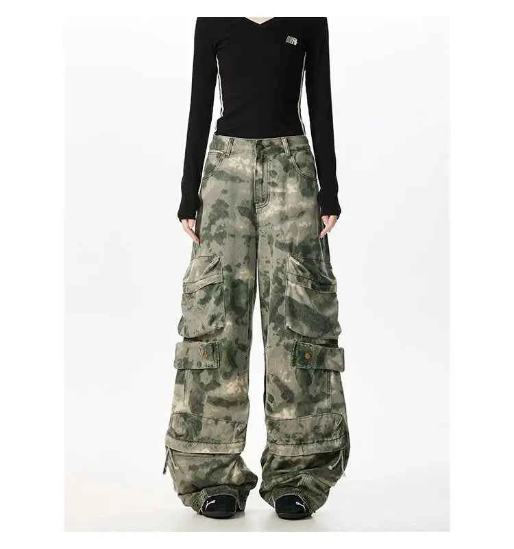 Camouflage Wardrobe Staple Vintage Cargo Pants