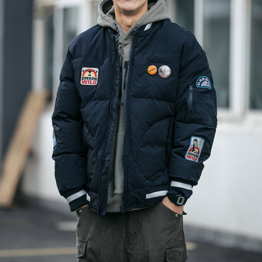 OREGON WILD Rock Patches Bomber Jacket