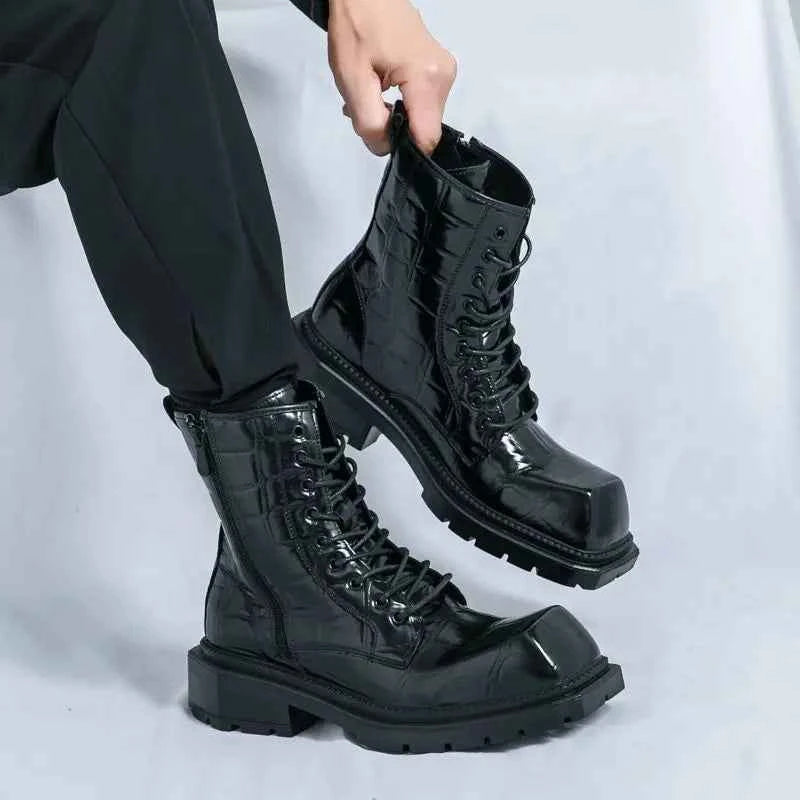 British Style Personality Zipper Style Classic Boots