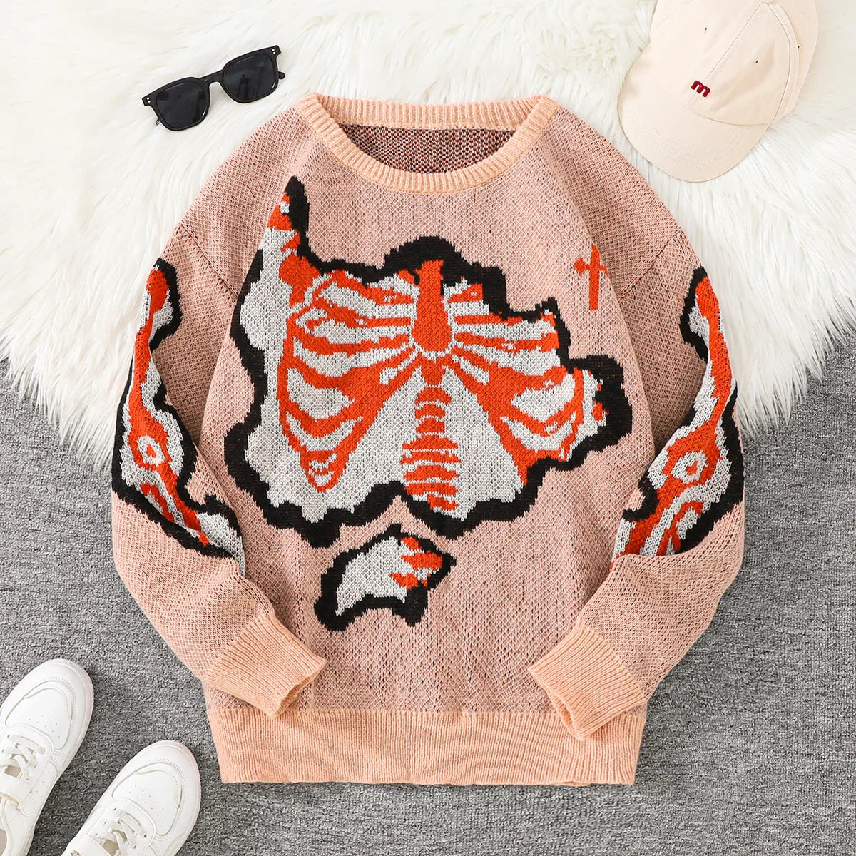 Pyro Skeleton Pullover Sweater