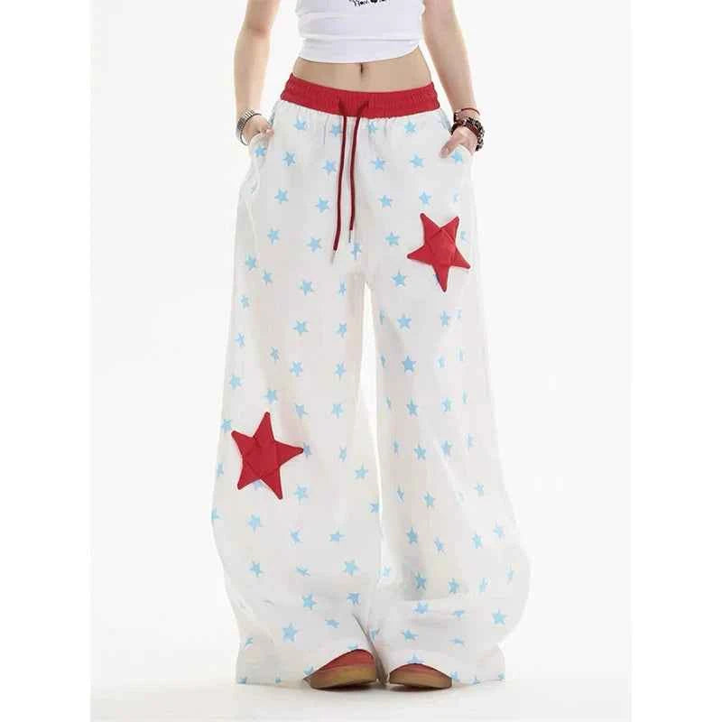 Lightweight Sweat Stars Oversized Parachute Jogger