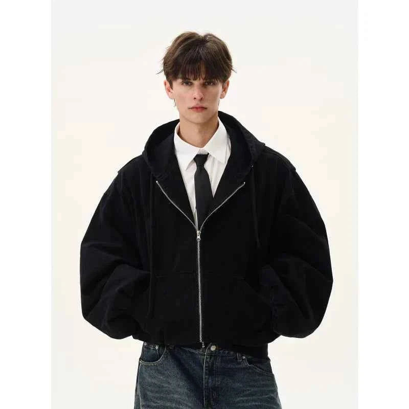 Men Japanese Embroidered Hooded Sweatshirt