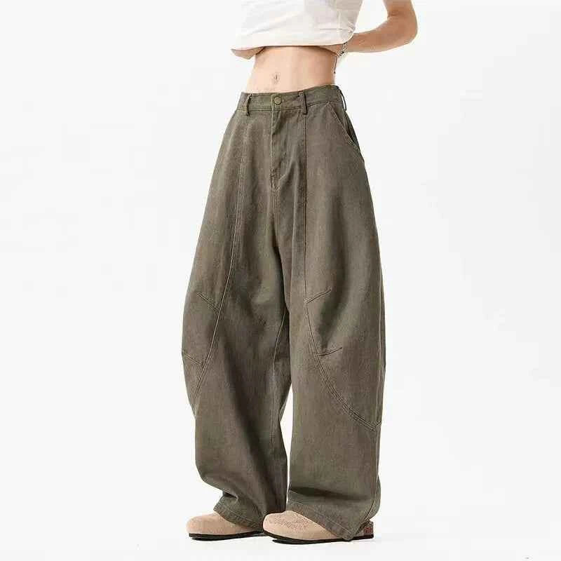 Casual American Silhouette Wide Leg Pants
