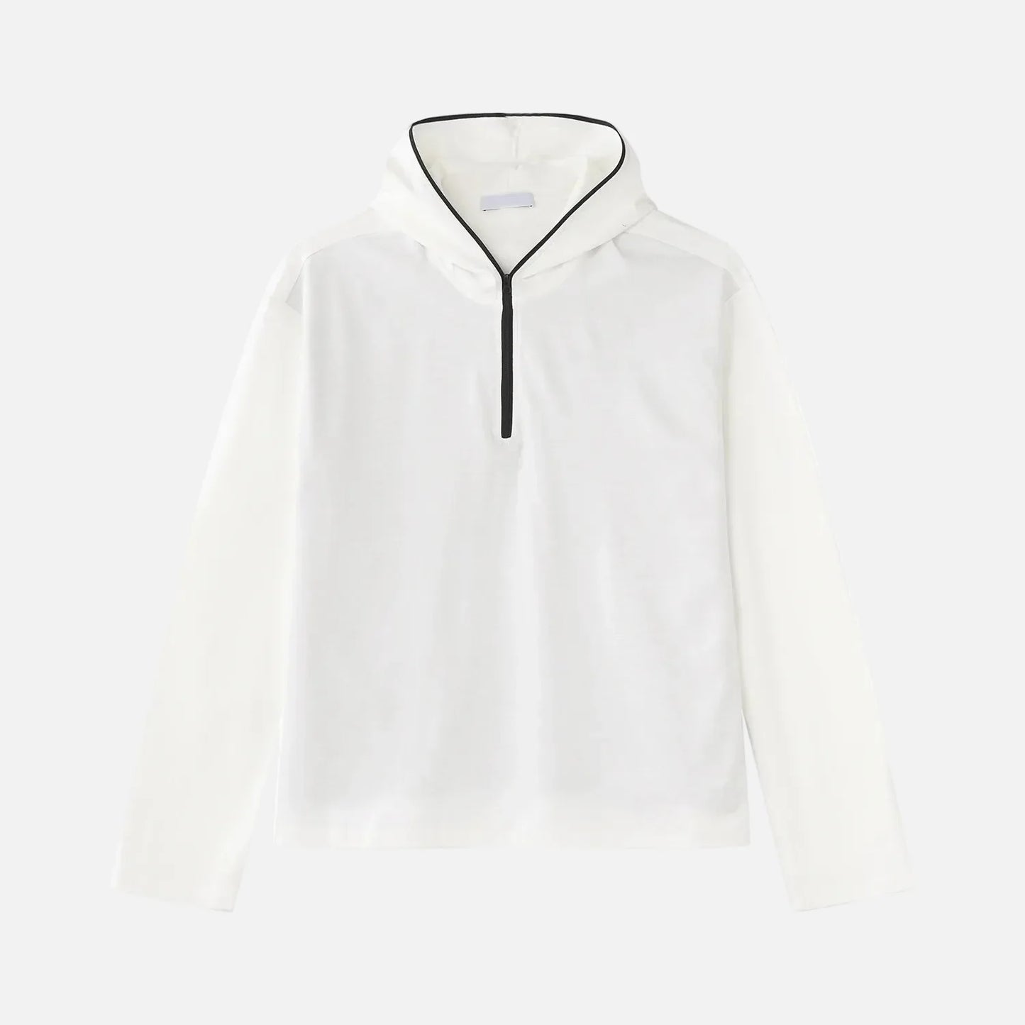 Minimalist Korean Style Lightweight Zip Hooded Sweatshirt - Luxuryurbanwear