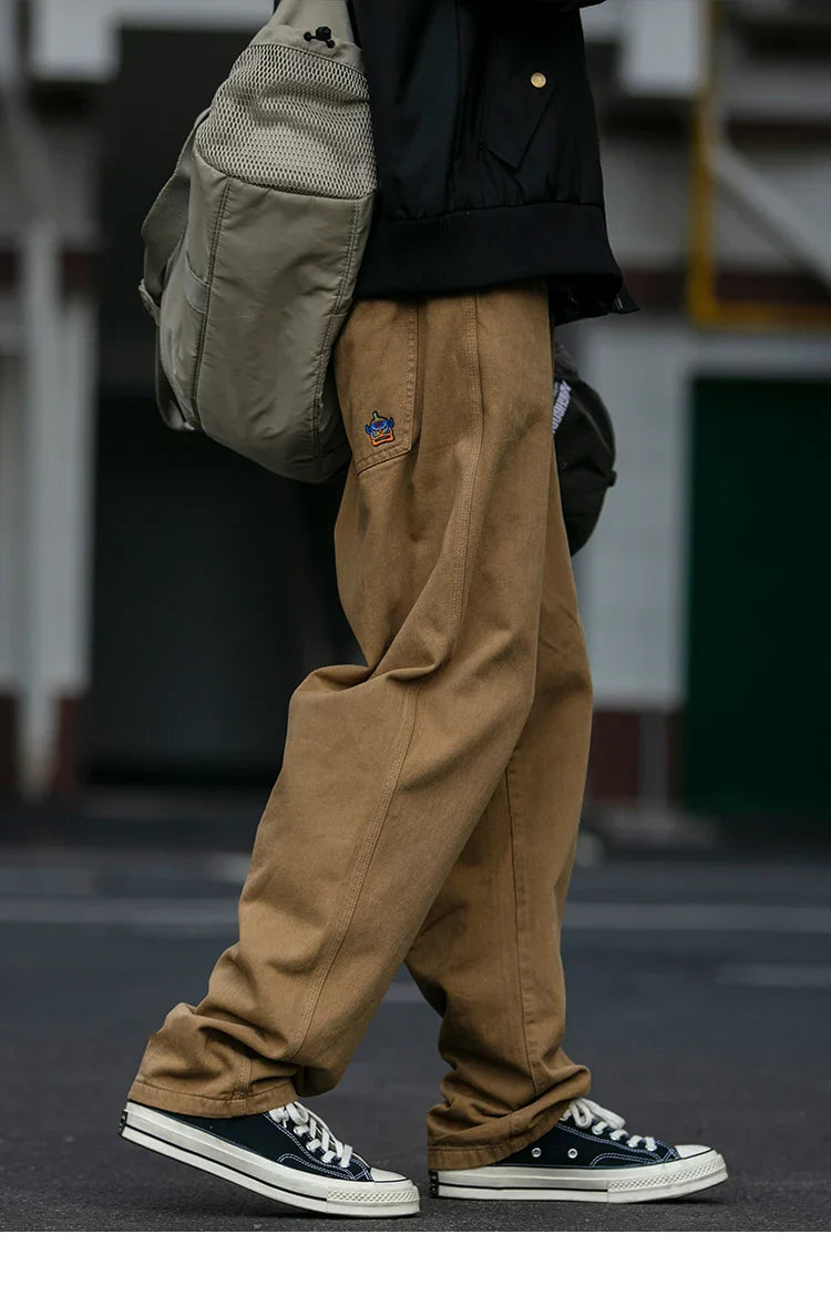 Casual Straight-Leg Trousers