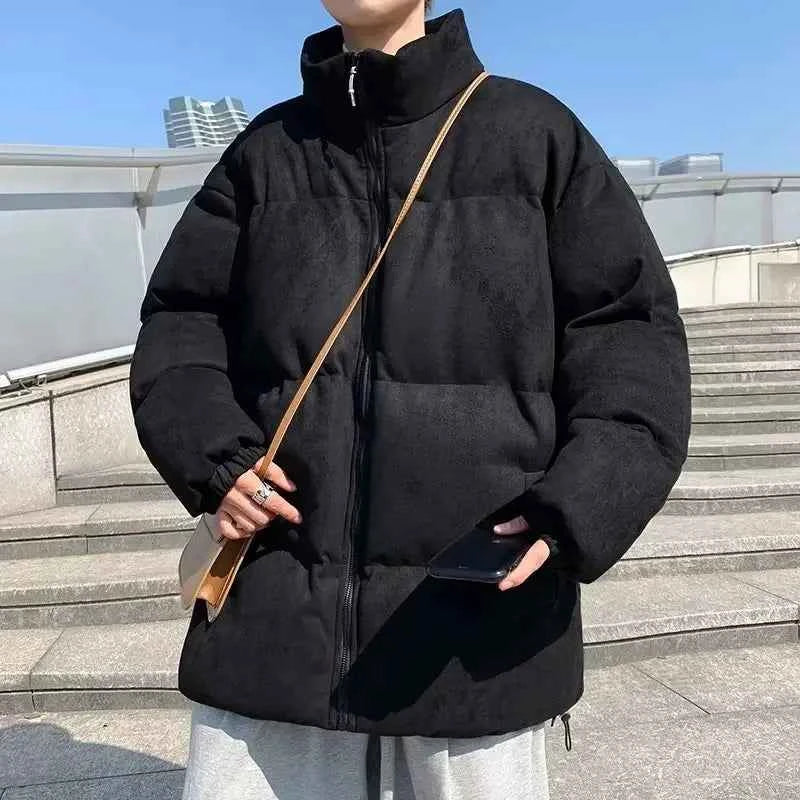 Warm Japanese Style Windproof Fleece Puffer Coat