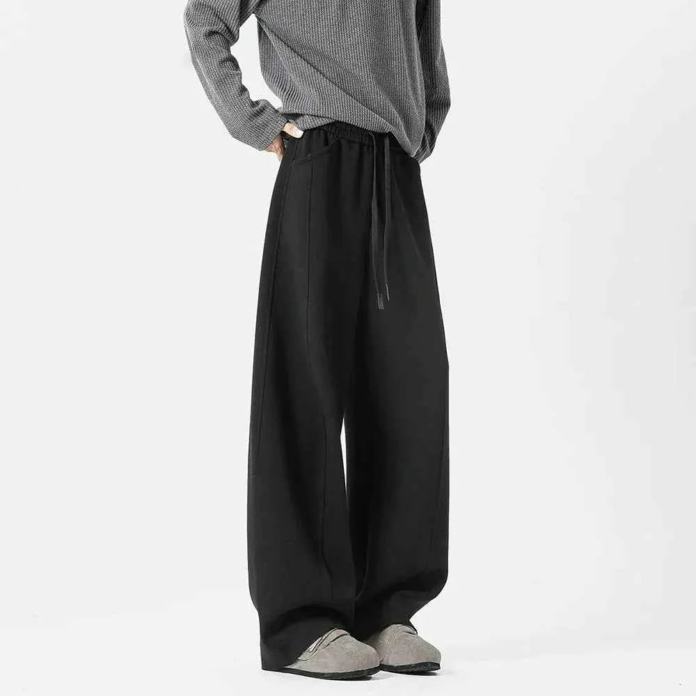 Youthful Wrinkled Campus Straight Leg Sweatpants