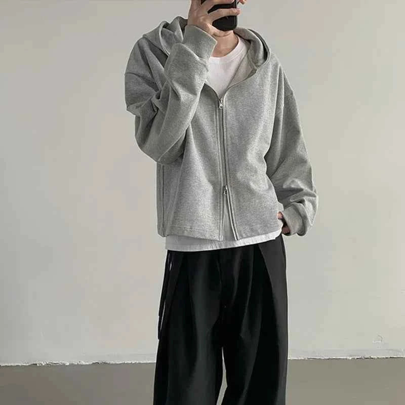 Cool Comfort Cozy Korean Zipper Sweatshirts