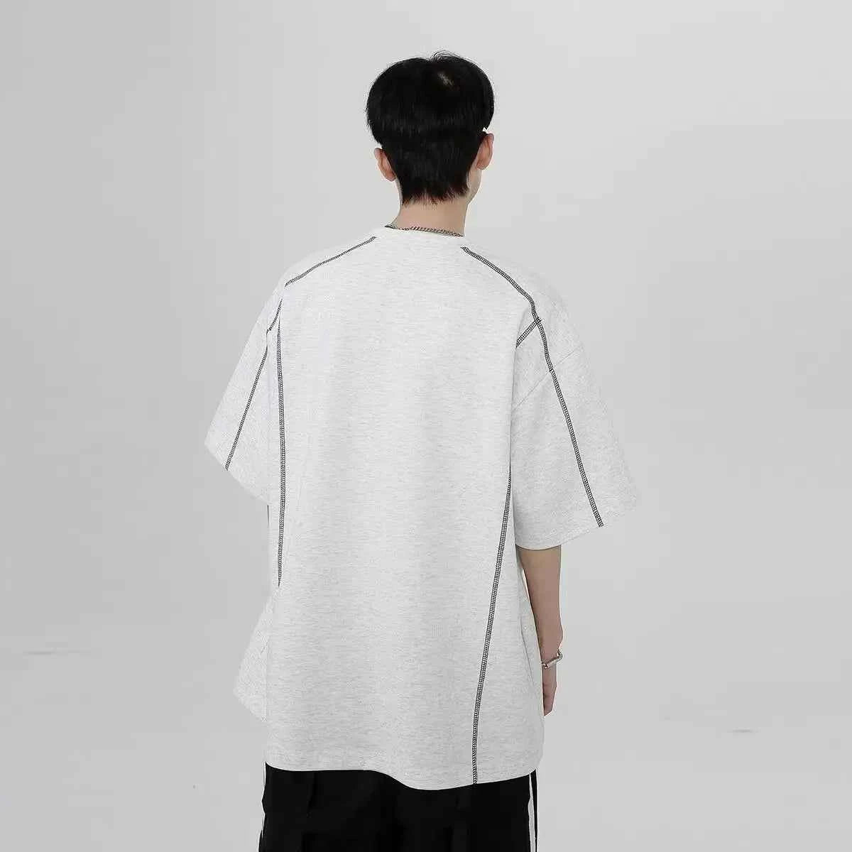 Streetwear Breathable American Black Short Sleeve T-Shirt