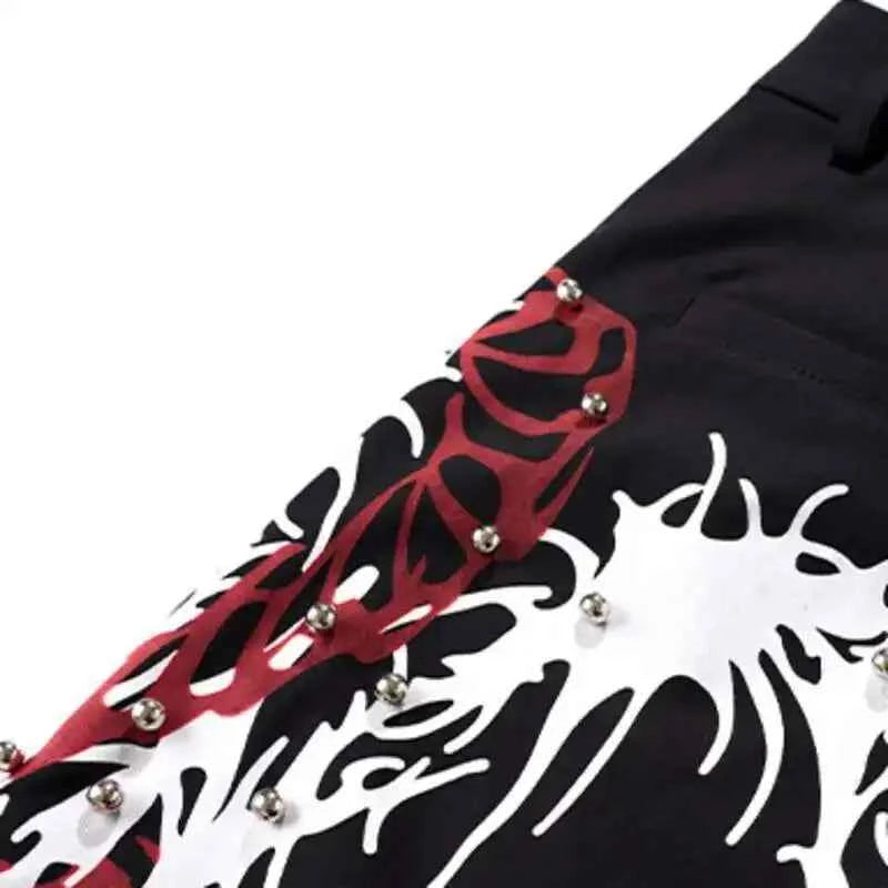 Rivet Decorated High Street Wide Pants