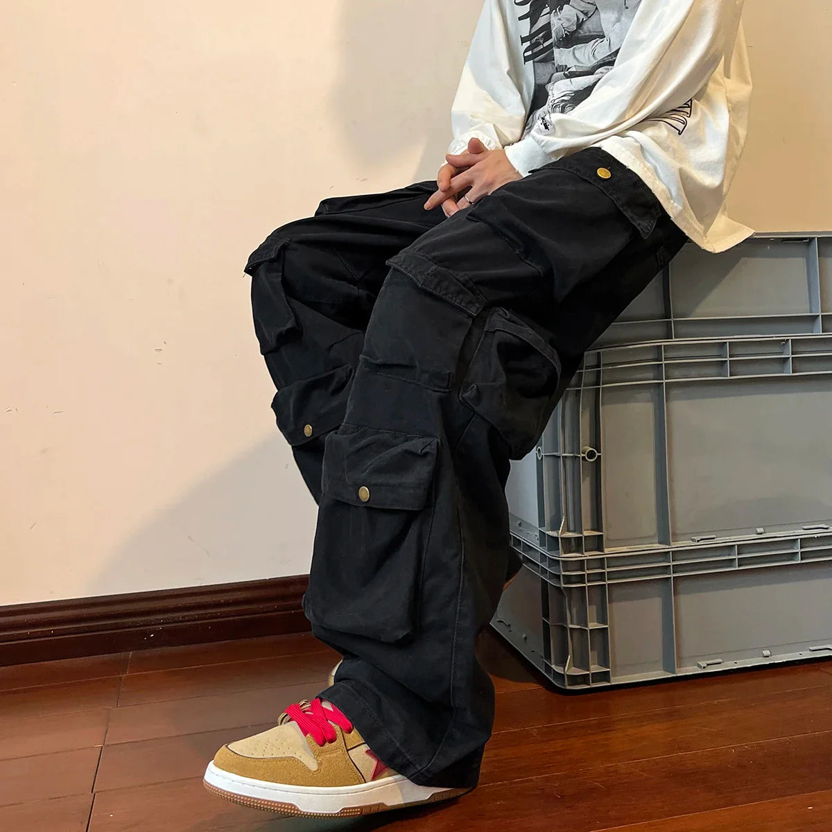 Baggy Style Multi-pockets Tooling Pants