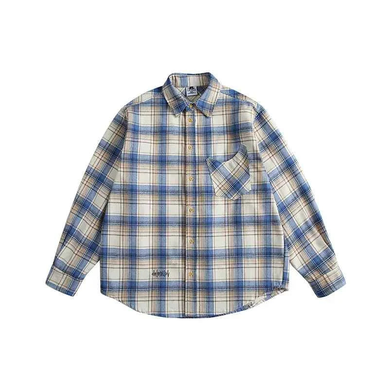 Plaid Oversized Vintage Long Sleeve Shirt