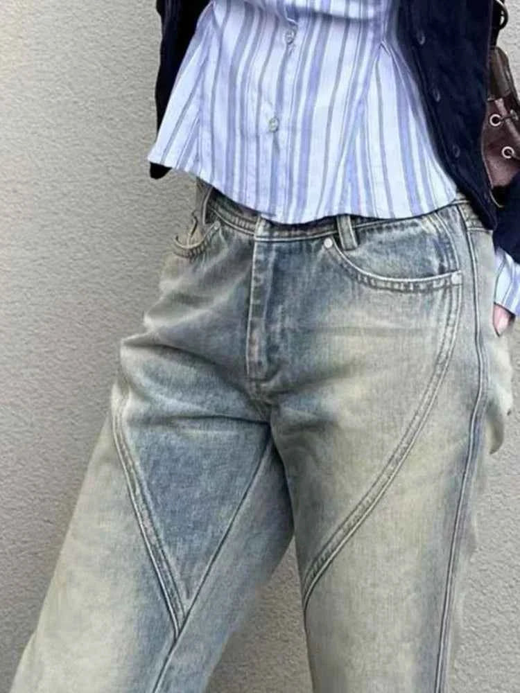 Vintage American Retro Blue Denim Jeans