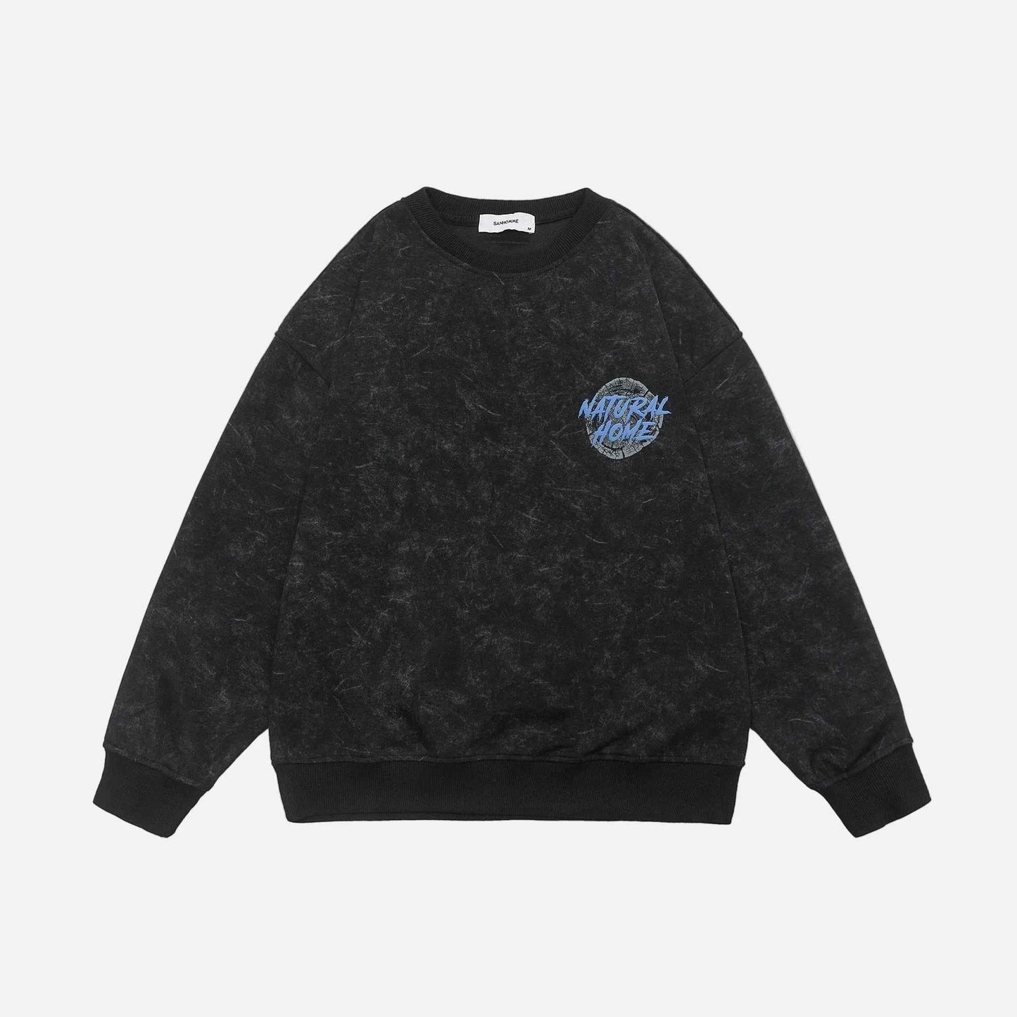 American Style Hip Hop Foam Print Sweatshirt