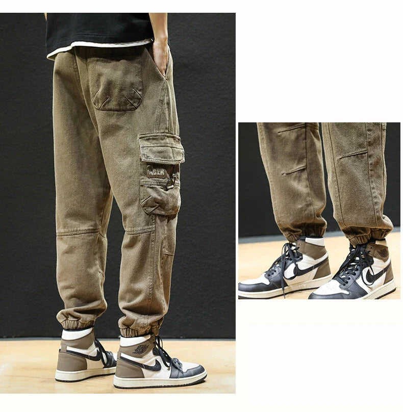 Straight Fit Elastic Ankle Length Pants