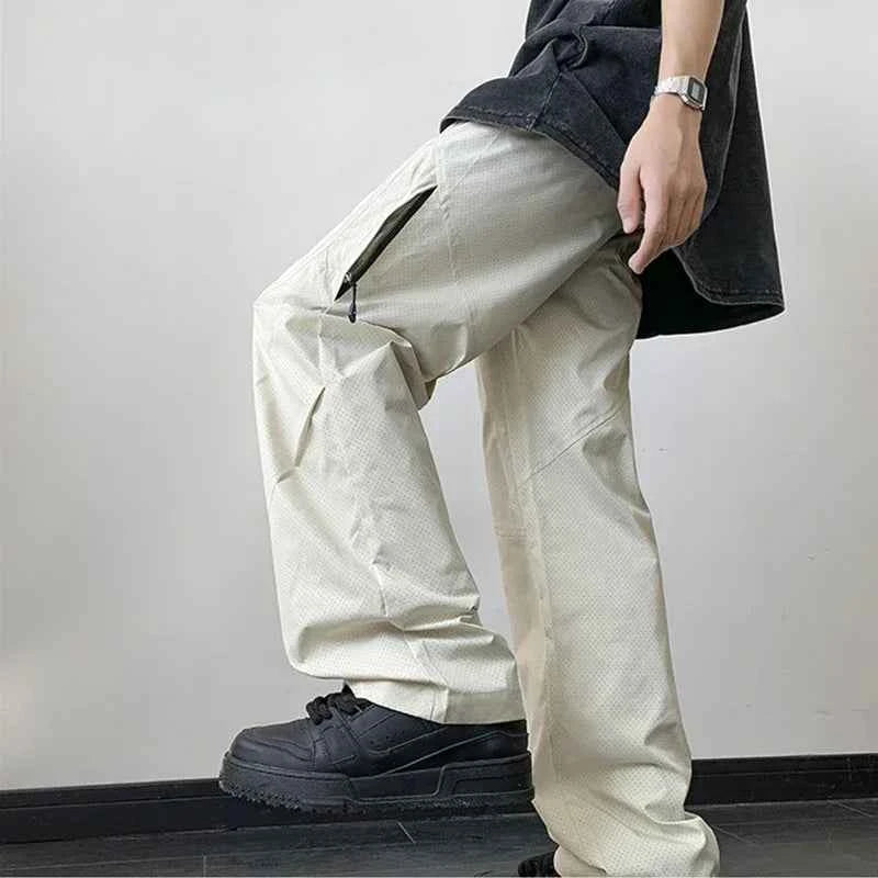 Vintage Streetwear Casual Breathable Mesh Cargo Pants