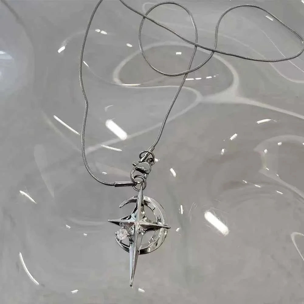 Galaxy Star Pendant Clavicle Chain Necklace