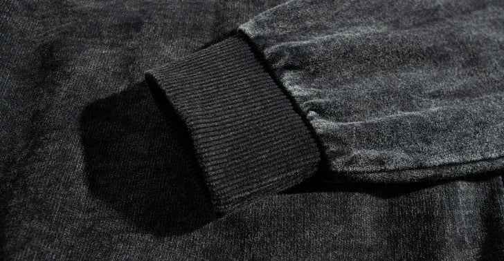 Versatile Gothic American Style Washed Sweatshirt