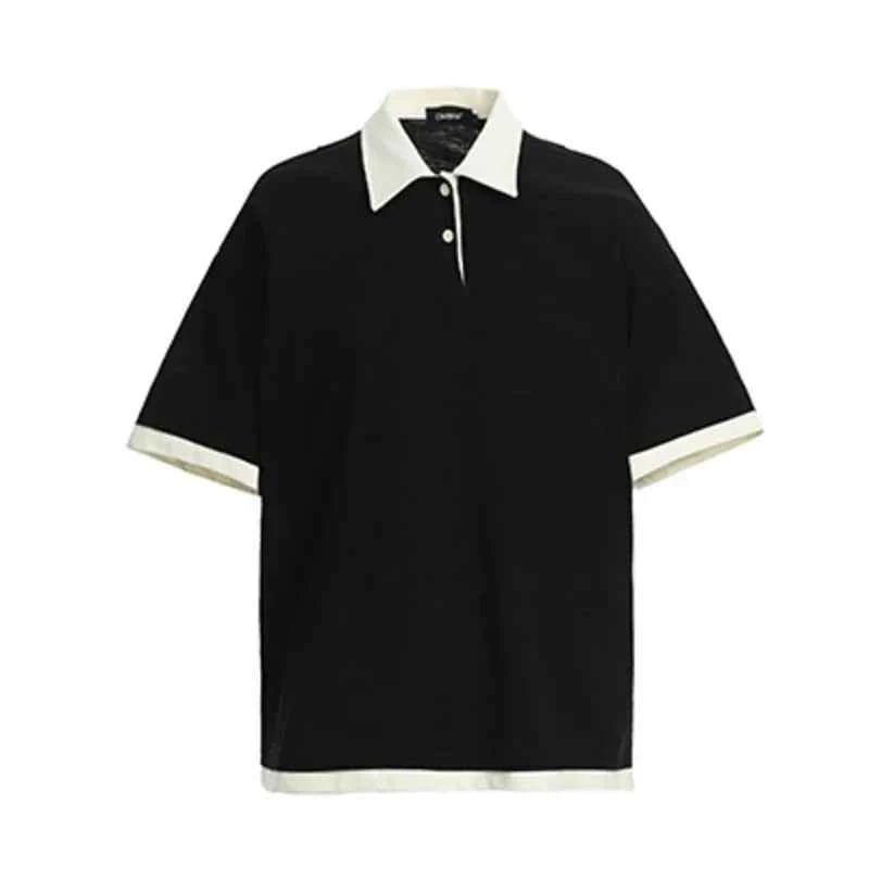 Classic Comfort Splicing Short Sleeve Polo Shirt