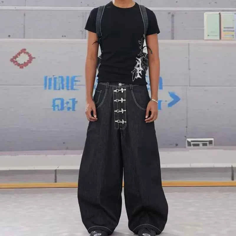Lightweight High Waisted Wide Leg Denim Jeans