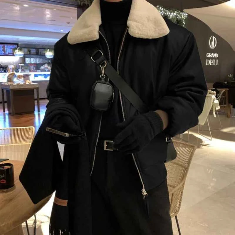 Men's Warm Thick Winter Leather Jacket