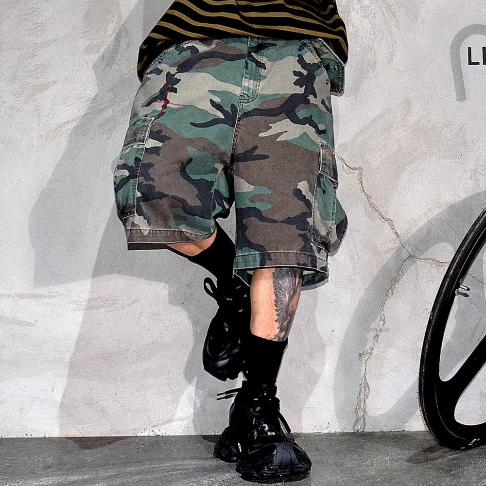 Tactical Camouflage Knee Length Shorts