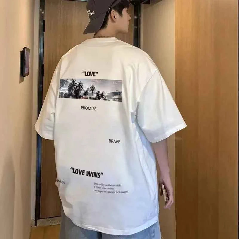 Streetwear Vintage oversized graphic printed summer T-Shirt