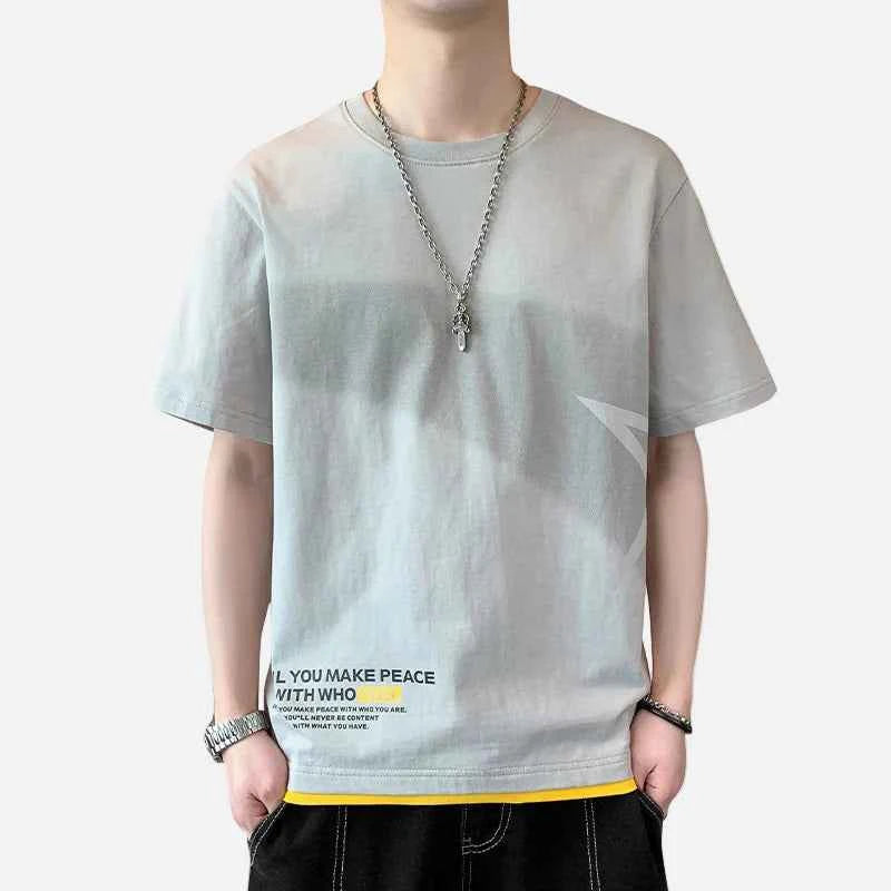Oversized Letter Print Casual Short Sleeve T-Shirt
