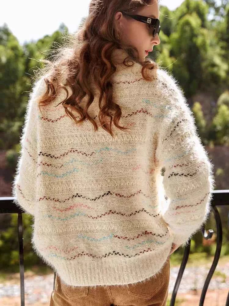 Cozy Hip Hop Loose Fit Knitwear Sweater