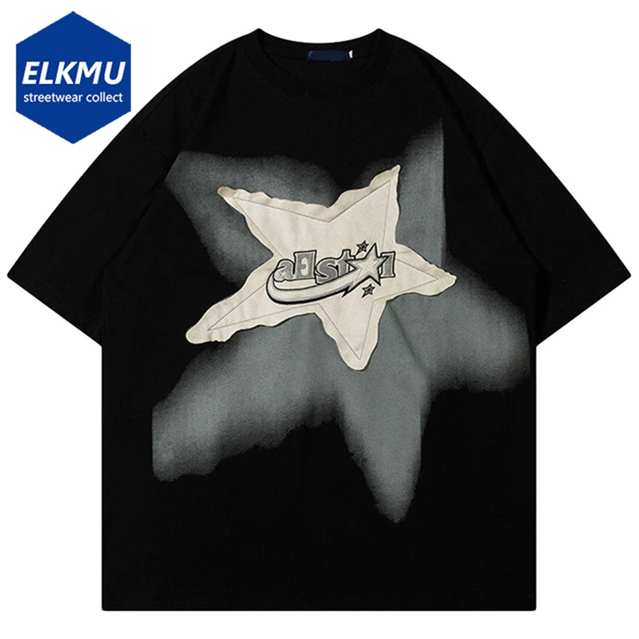 Streetwear Oversized Star Tshirts