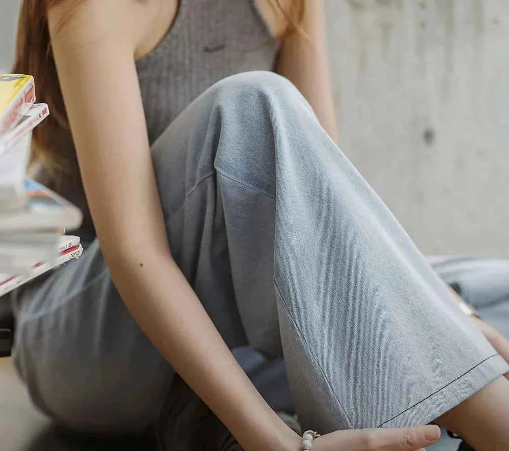 Vintage Comfort Blue Wide Leg Jeans