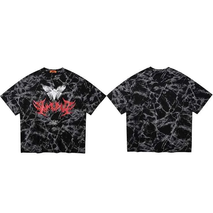 Y2K Streetwear Dark Oversize Hip Hop T-Shirt