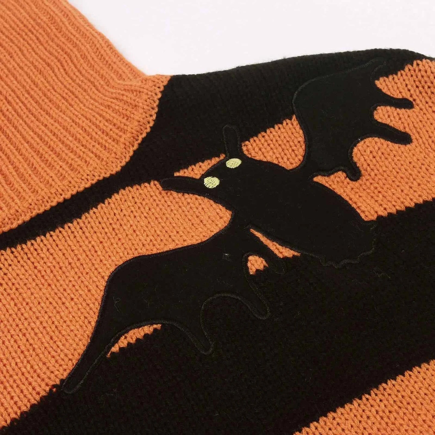 Women Halloween Leopard Print Vintage Sweater