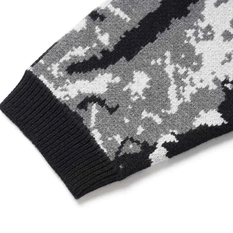 Shadow Knitted Grunge Hip Hop Sweater