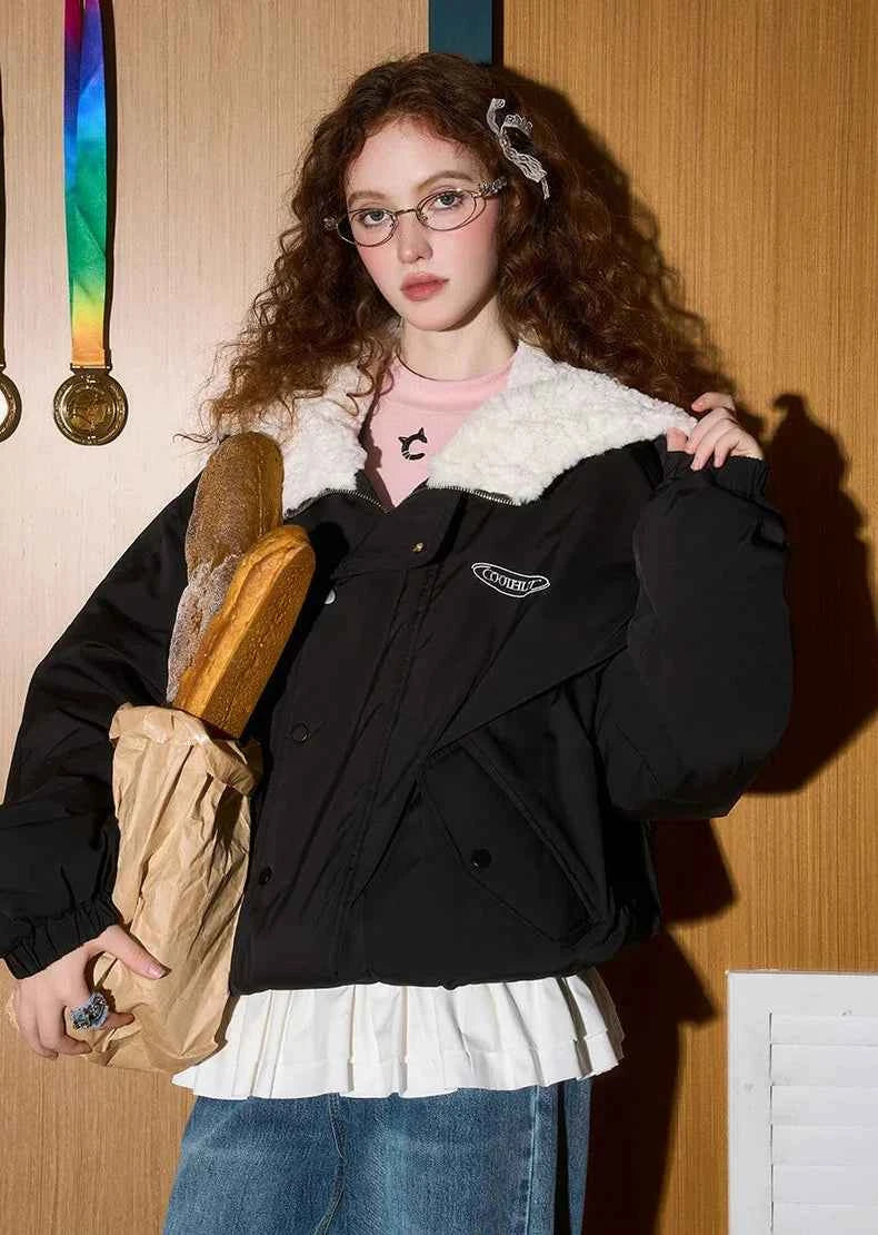 Y2K Winter Breathable Furr Puffer Jacket